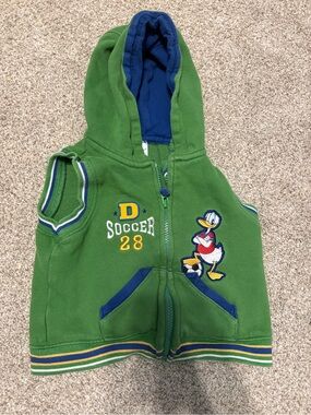 Y2K Baby Disney Donald Duck‎ Best Vintage Green Soccer Toddler 24 months